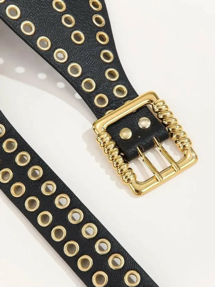 Graphy Black Women Belt.