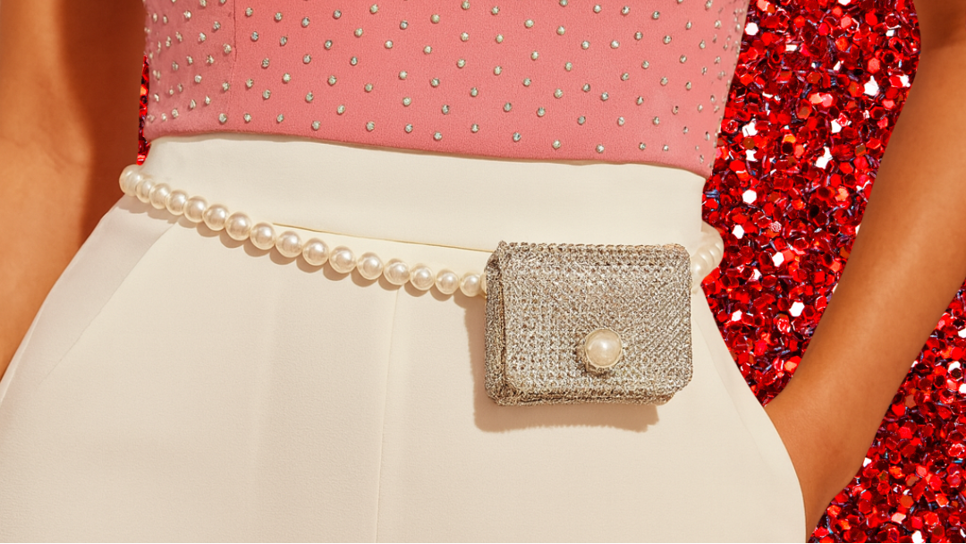 Pearl belt for women