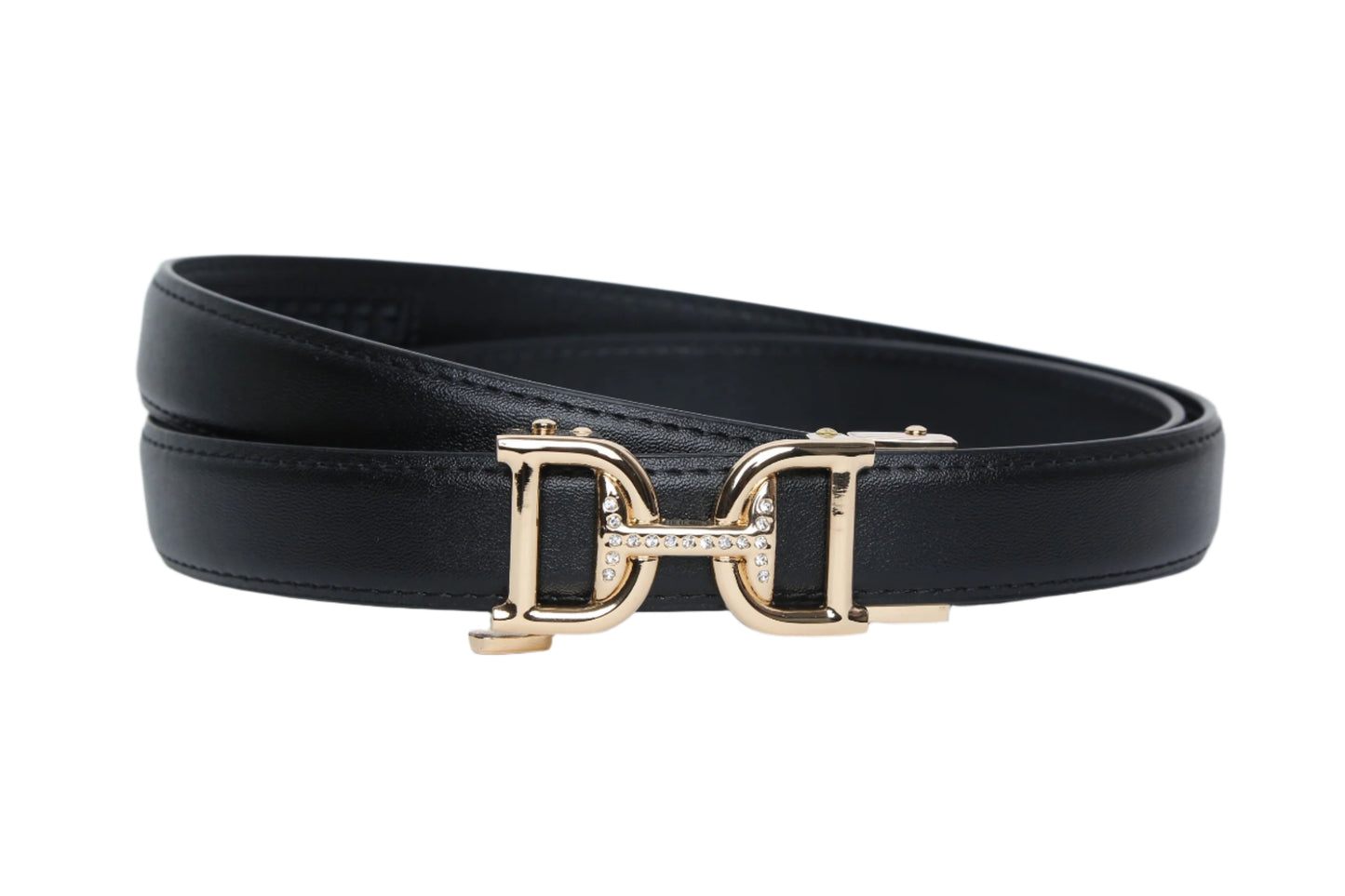 SSN Black Doves Gold Auto Lock Belt