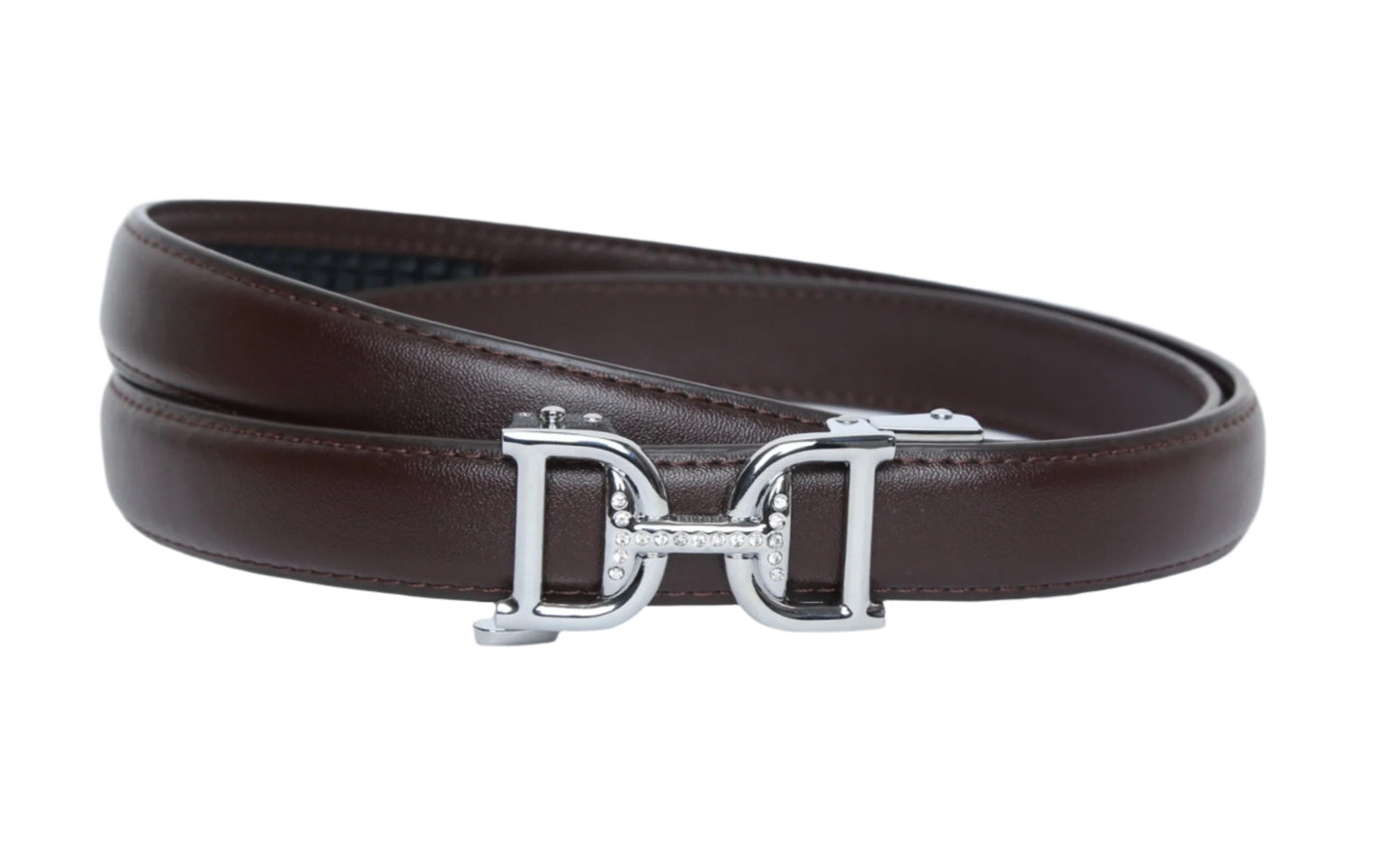SSN Doves Silver Auto Lock Brown Belt
