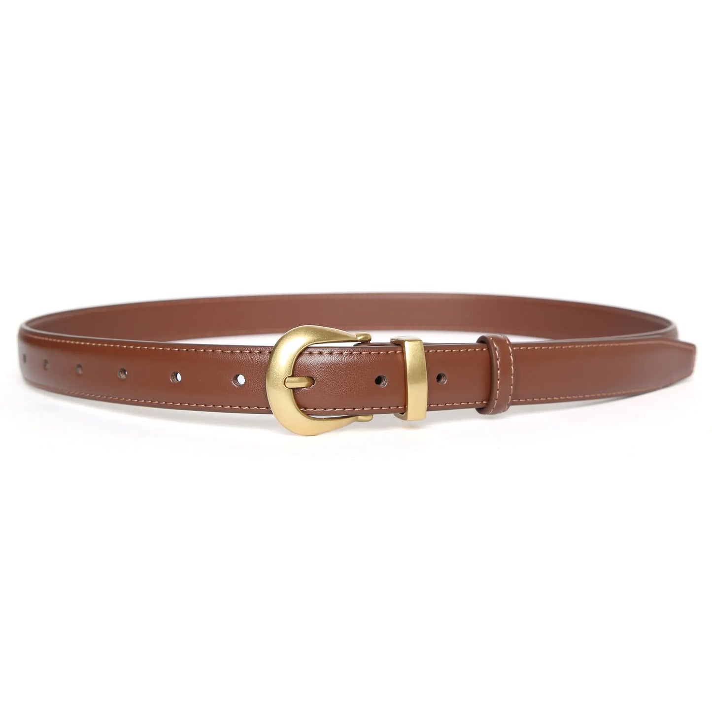 Classic brown women’s belt for dresses and jeans