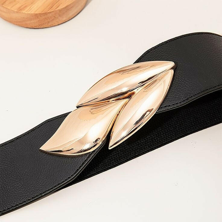 Leaf Black Women Belt.