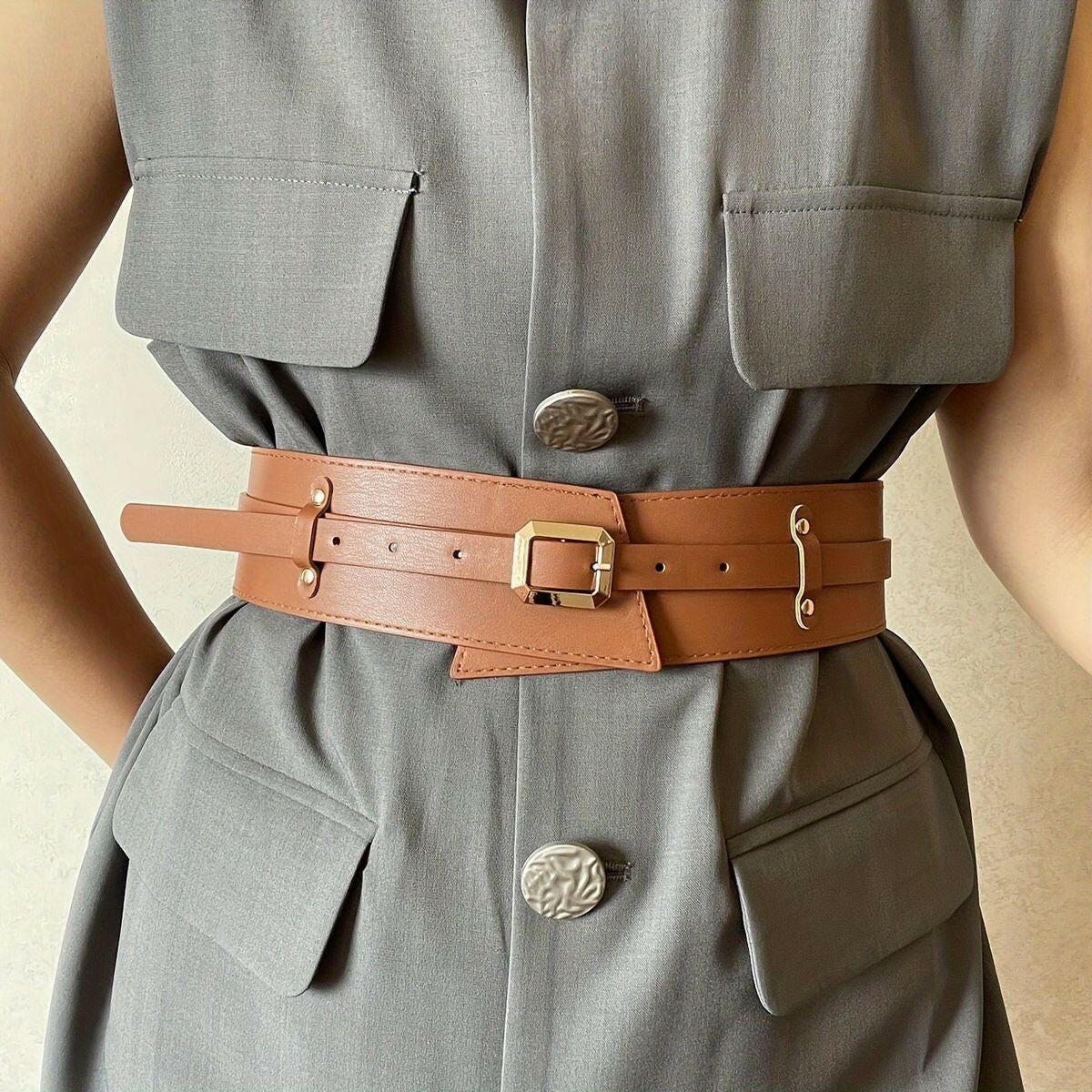 Criss Cross Belt | Tan.