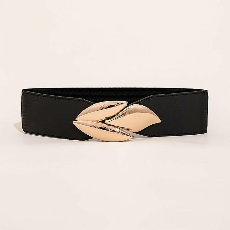 Leaf Black Women Belt.