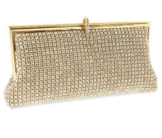 Gold Solver Rhinestone Bag.