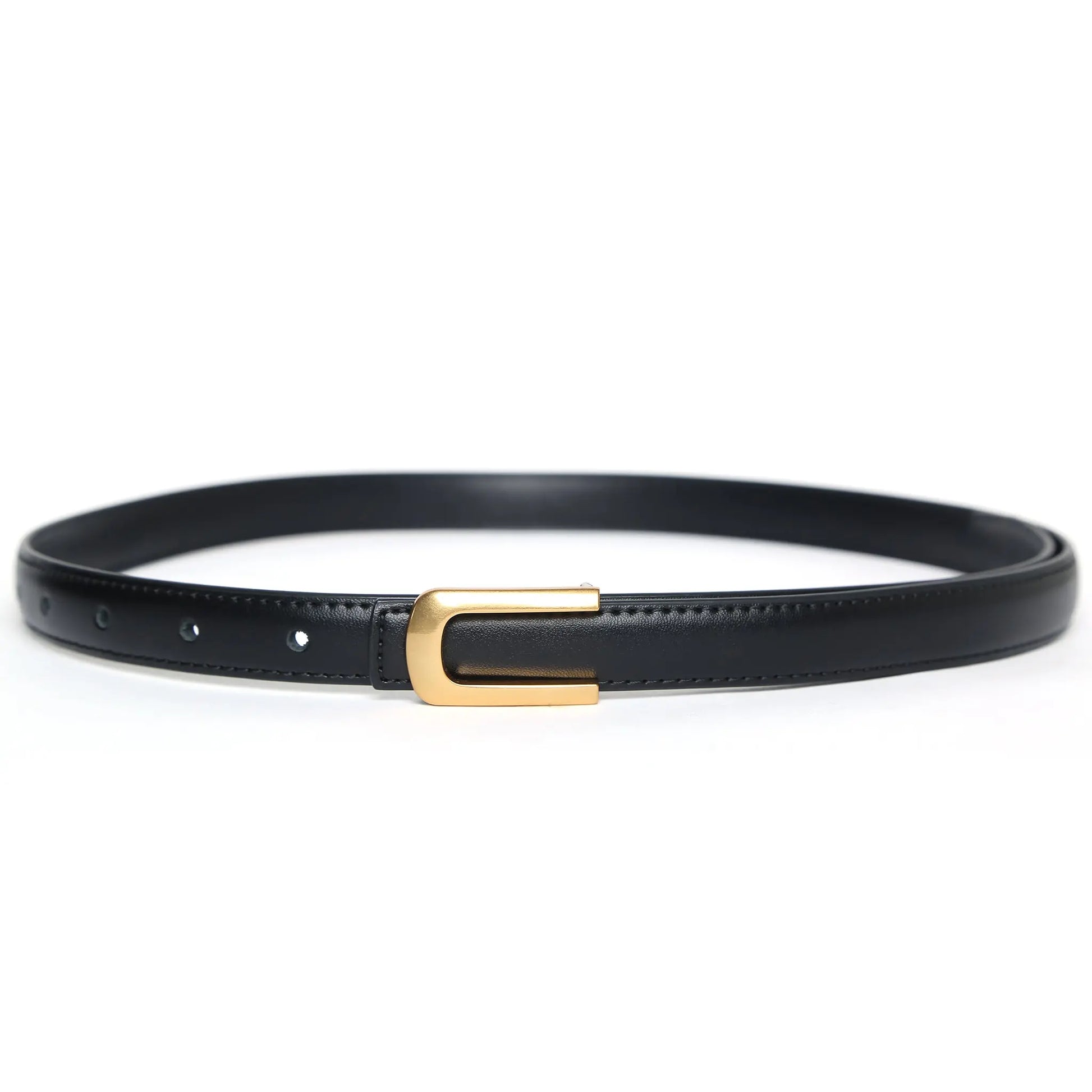 Harper Black leather belt for Women