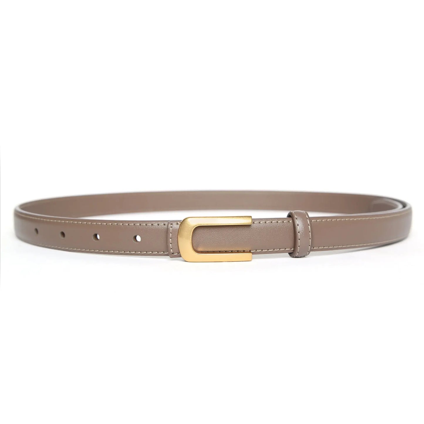 SSN Belts Harper Grey leather belt for women 