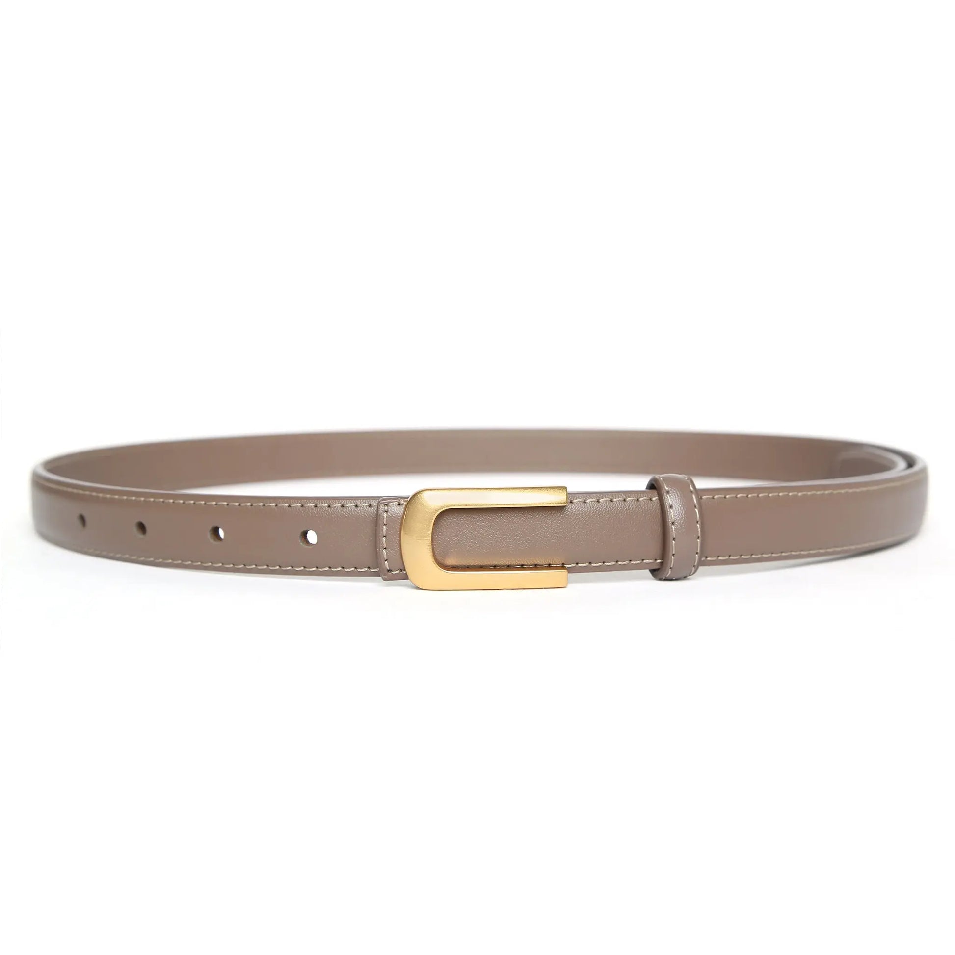SSN Belts Harper Grey leather belt for women 