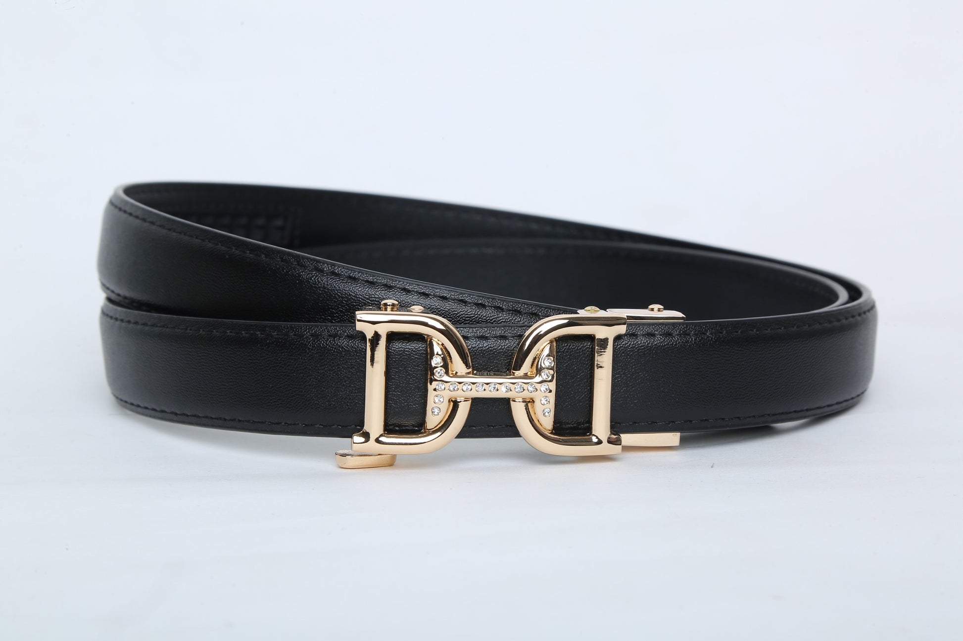 SSN Black Doves Gold Auto Lock Belt