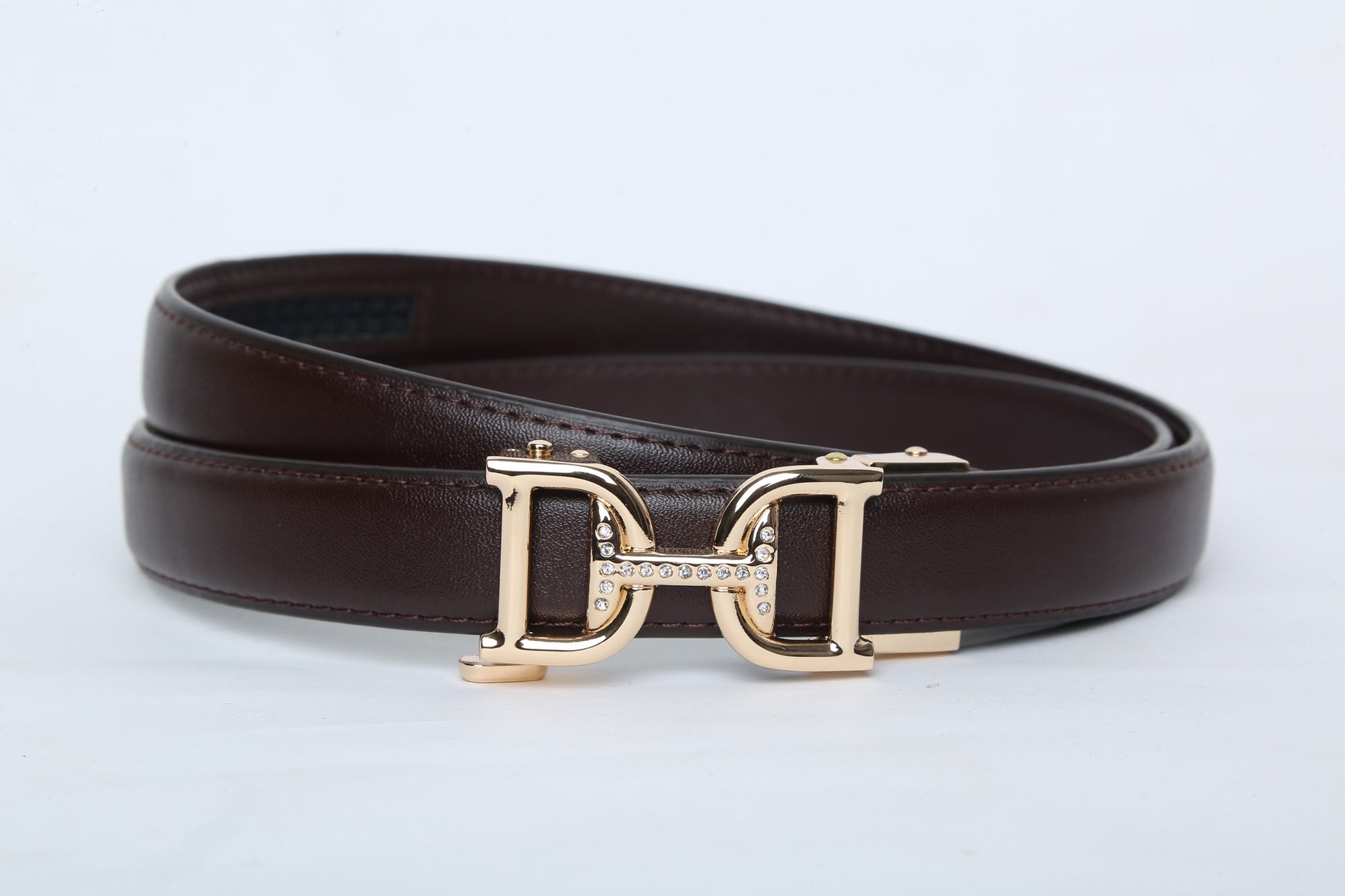 SSN Brown Doves Gold Auto Lock Belt