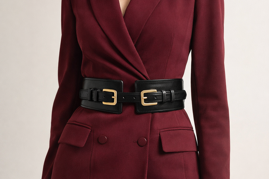 Cross Black Women Belt